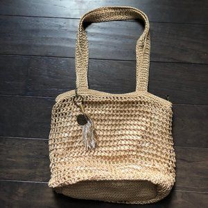 THE SAK | Boho Crocket Knit Shoulder Bag